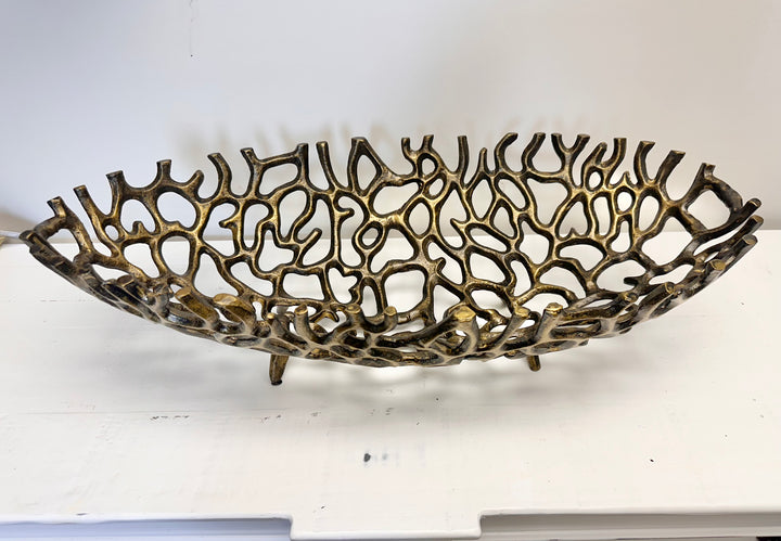 Large Abstract Iron Bowl