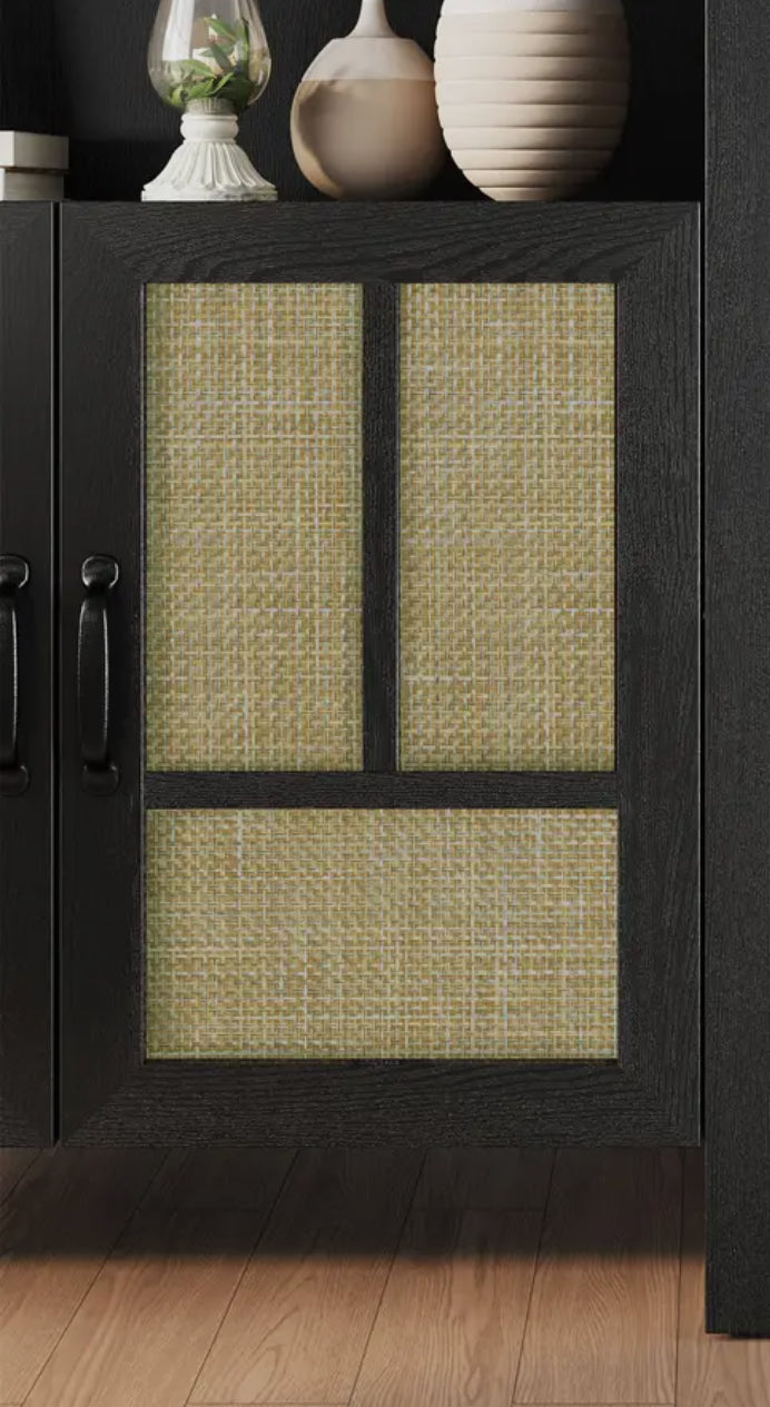 Savannah Black Arched Cabinet