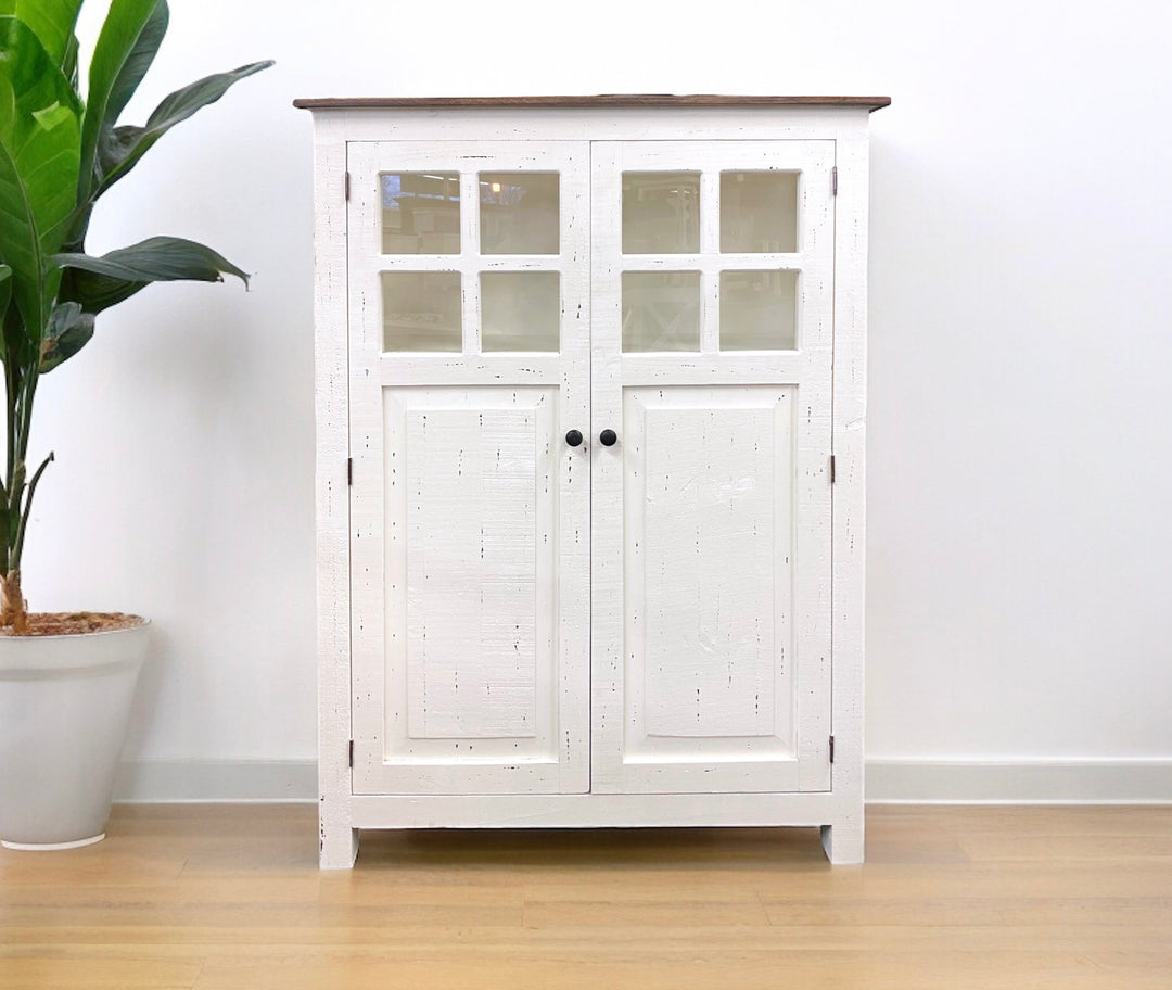 Parker White Storage Cabinet