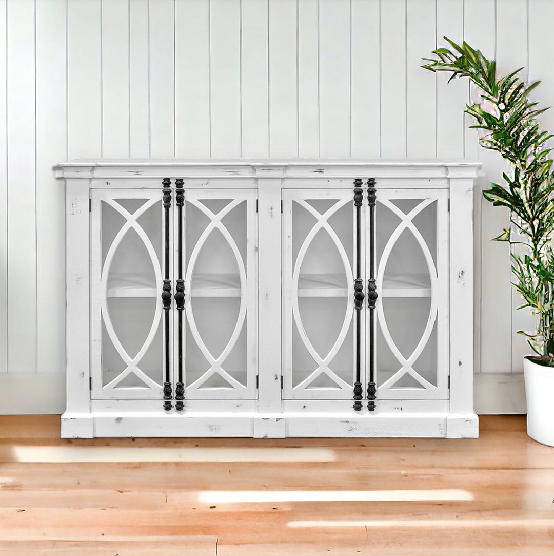 Cameo White Console Cabinet