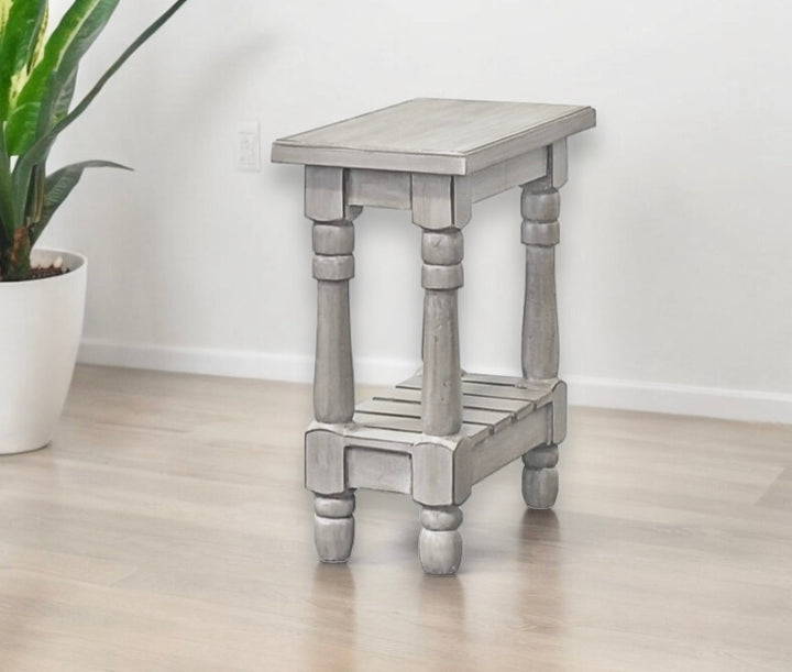 Maddie Gray Narrow End Table