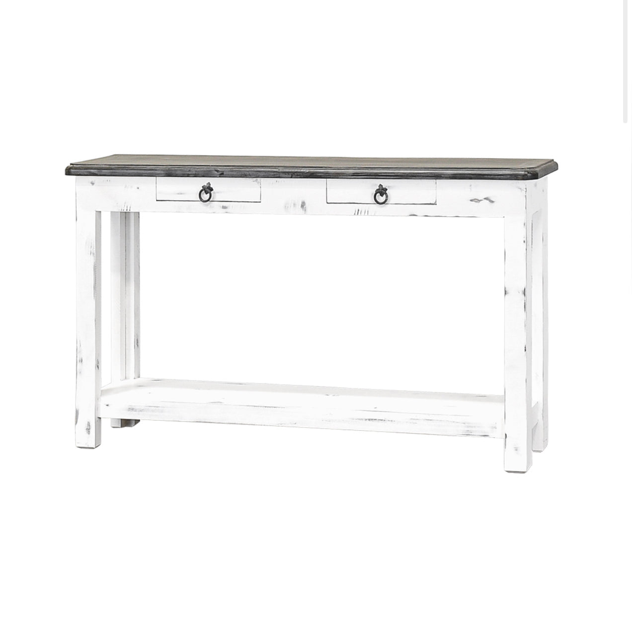 Chloe White Narrow Sofa Table