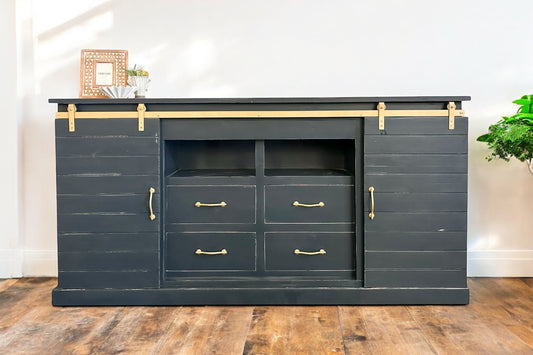 Griffin Navy Blue Large Cabinet