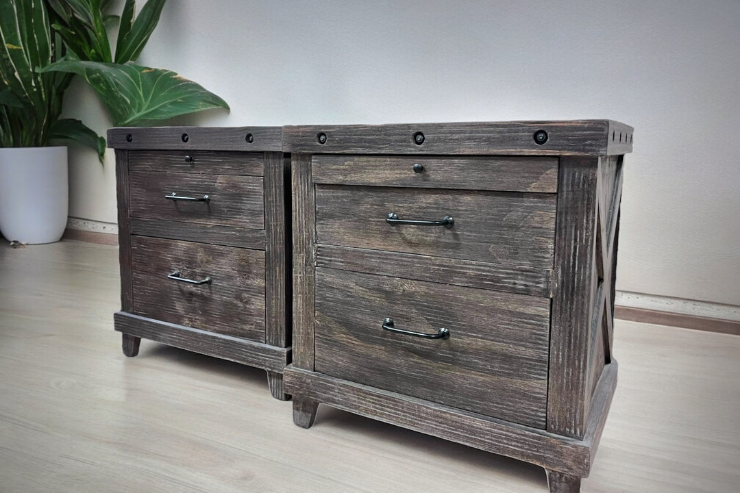 Pittsburgh Weathered Nightstands (pair of 2)