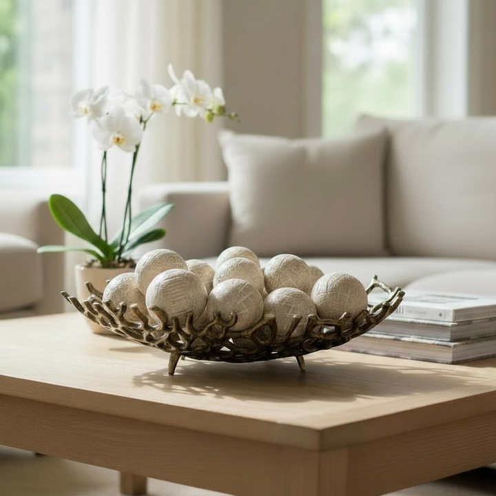 Large Abstract Iron Bowl