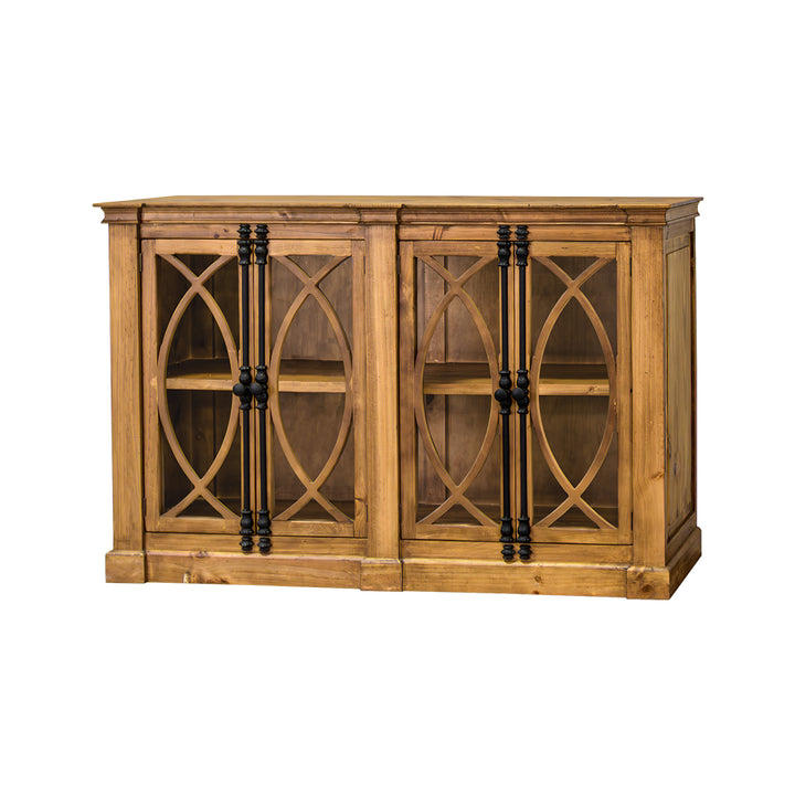 Cameo Honey Brown Console Cabinet