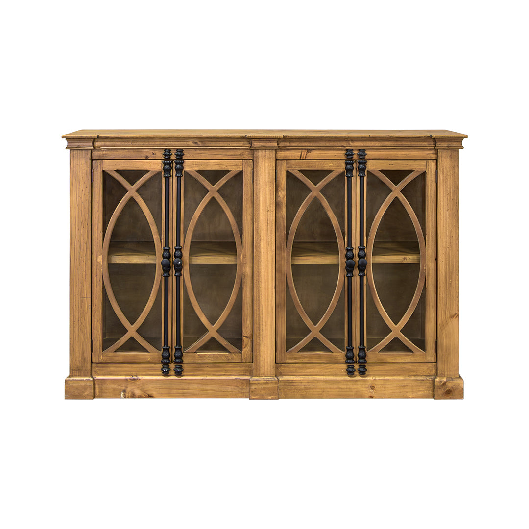 Cameo Honey Brown Console Cabinet