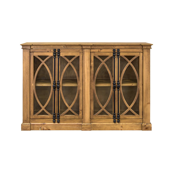 Cameo Honey Brown Console Cabinet