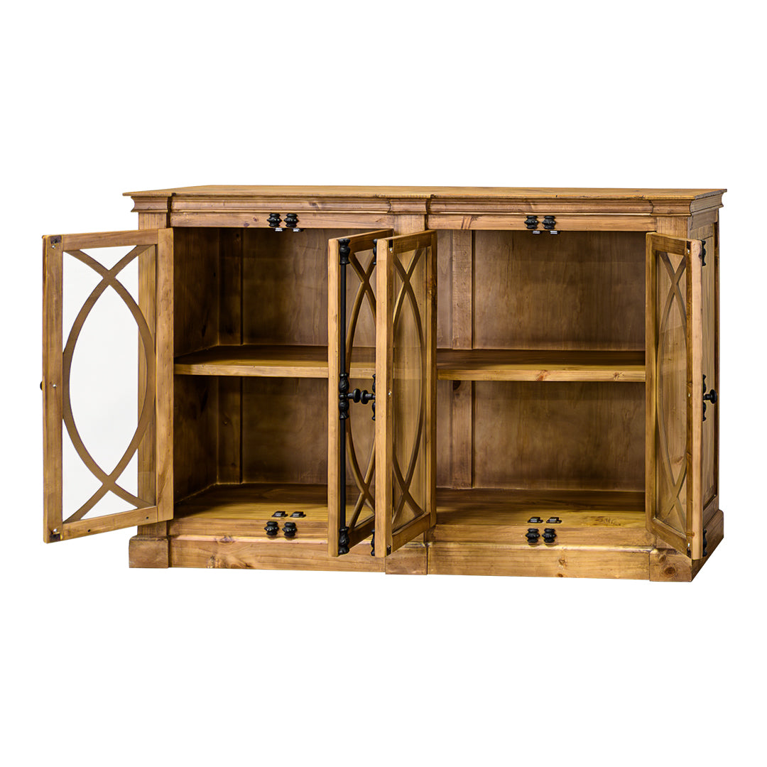 Cameo Honey Brown Console Cabinet