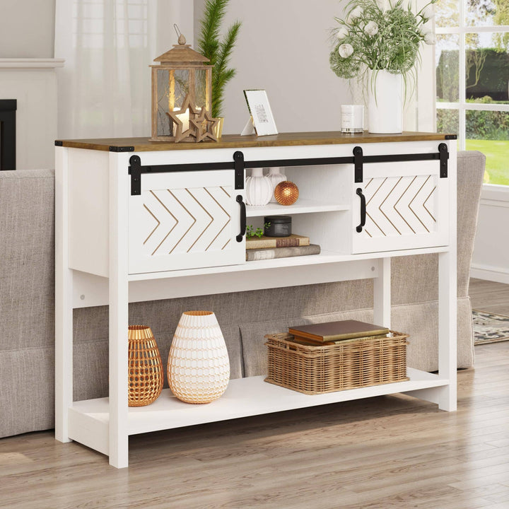 Carlos II White Console Table