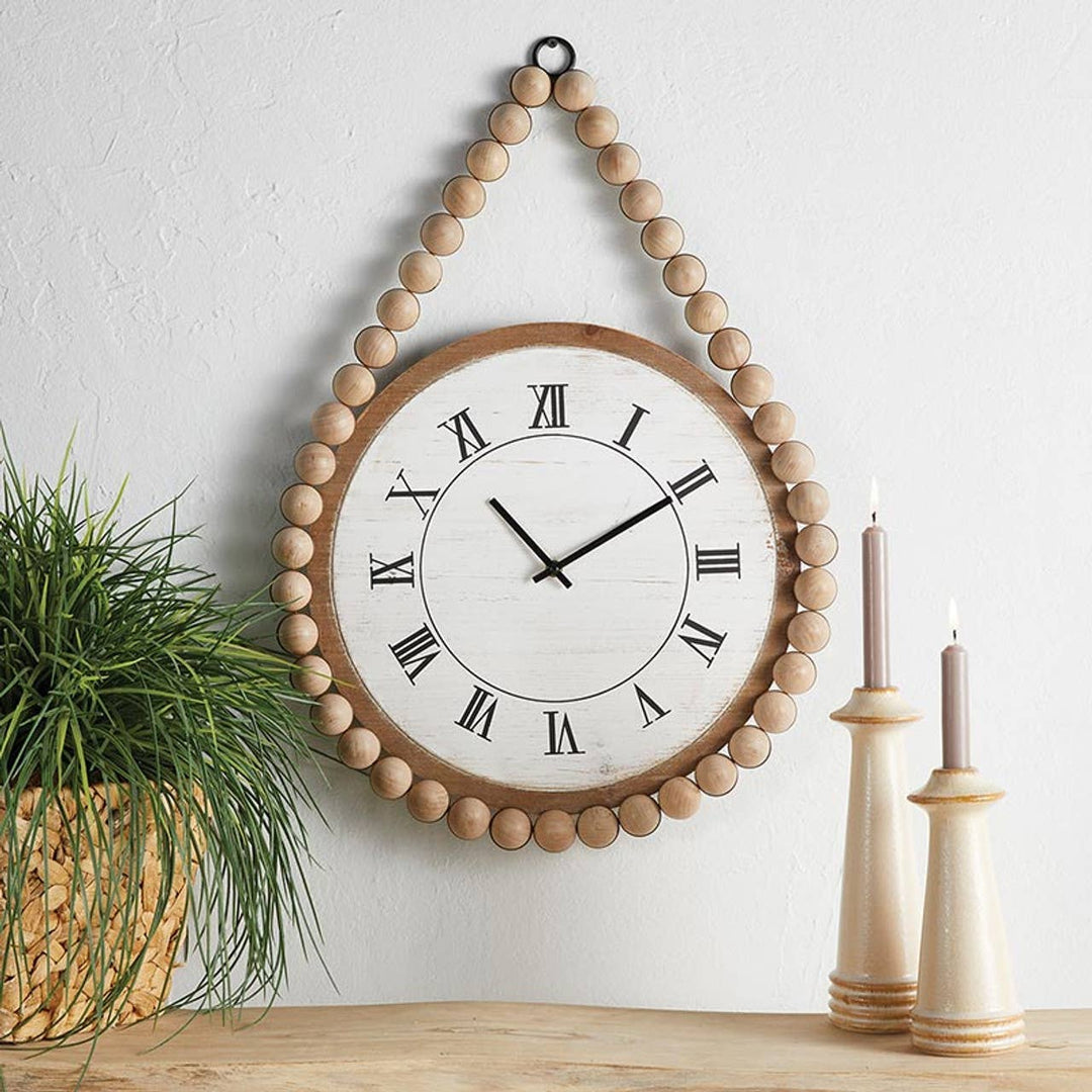 Beaded Hanging Wall Clock