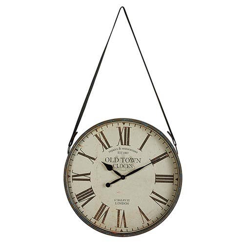 Antique Wall Clock with Strap