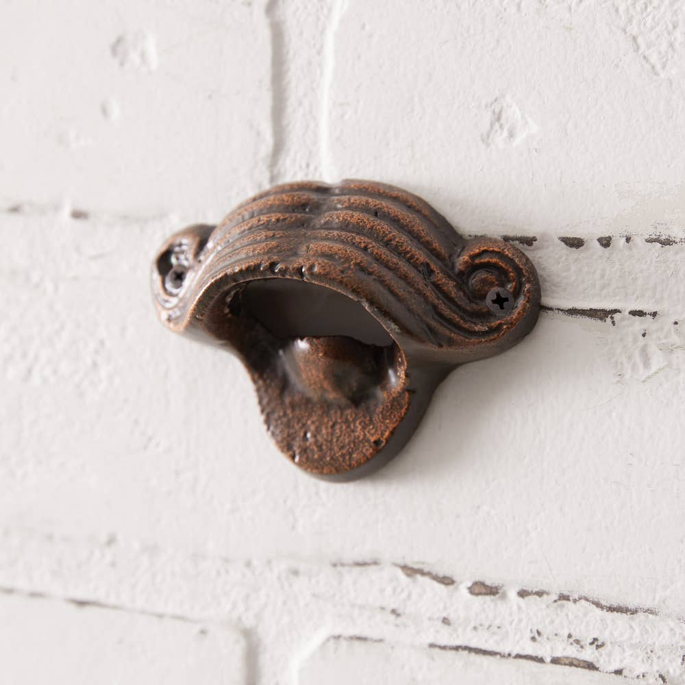 Mustache Wall Mounted Bottle Opener