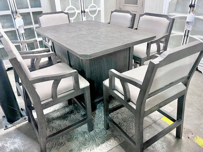 Ellie Gray 7 piece Counter Height Table Set