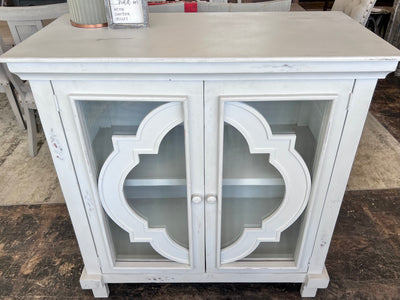 Darby white accent cabinet