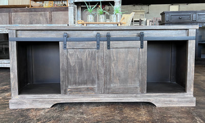 Huck Washed Gray TV Stand