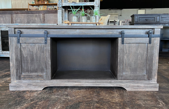 Huck Washed Gray TV Stand