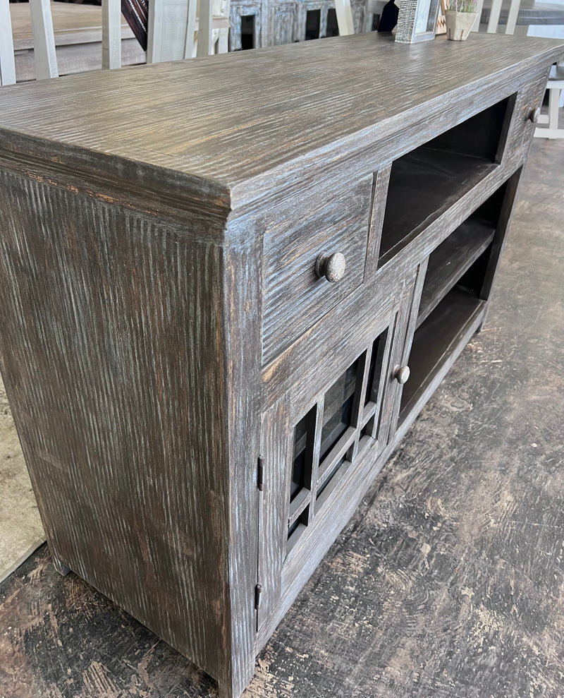 Milo Washed Gray TV Stand