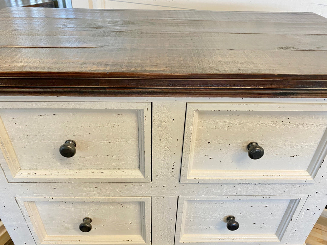 Rosa Distressed White Chest