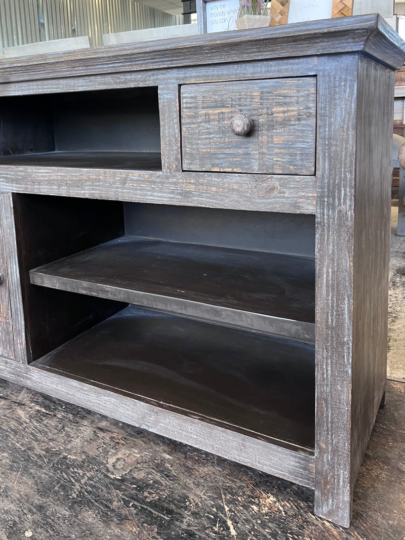Milo Washed Gray TV Stand
