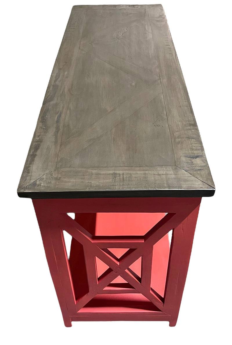 Alicia Red Accent Table