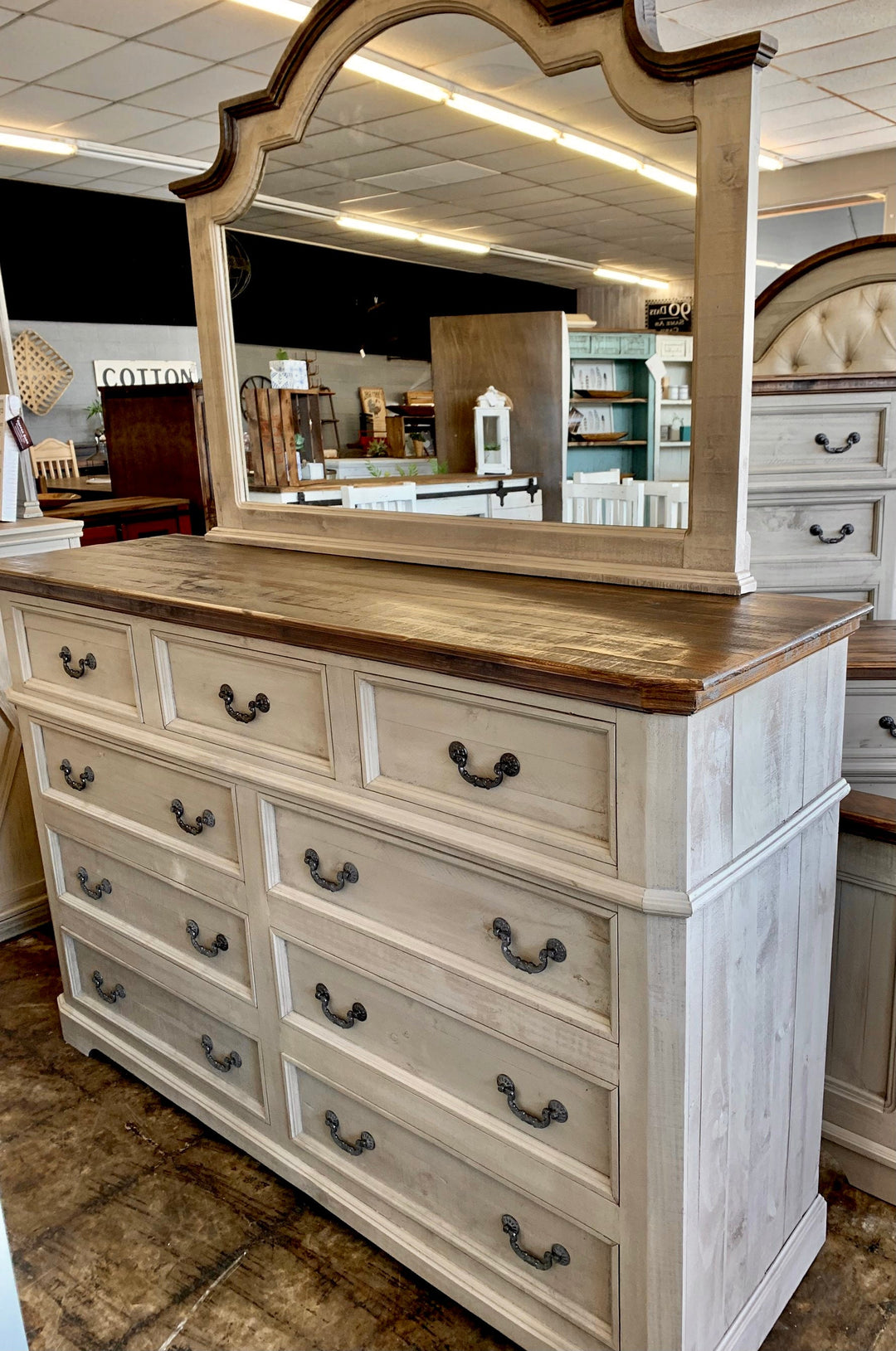 Courtney Gray Dresser with Mirror