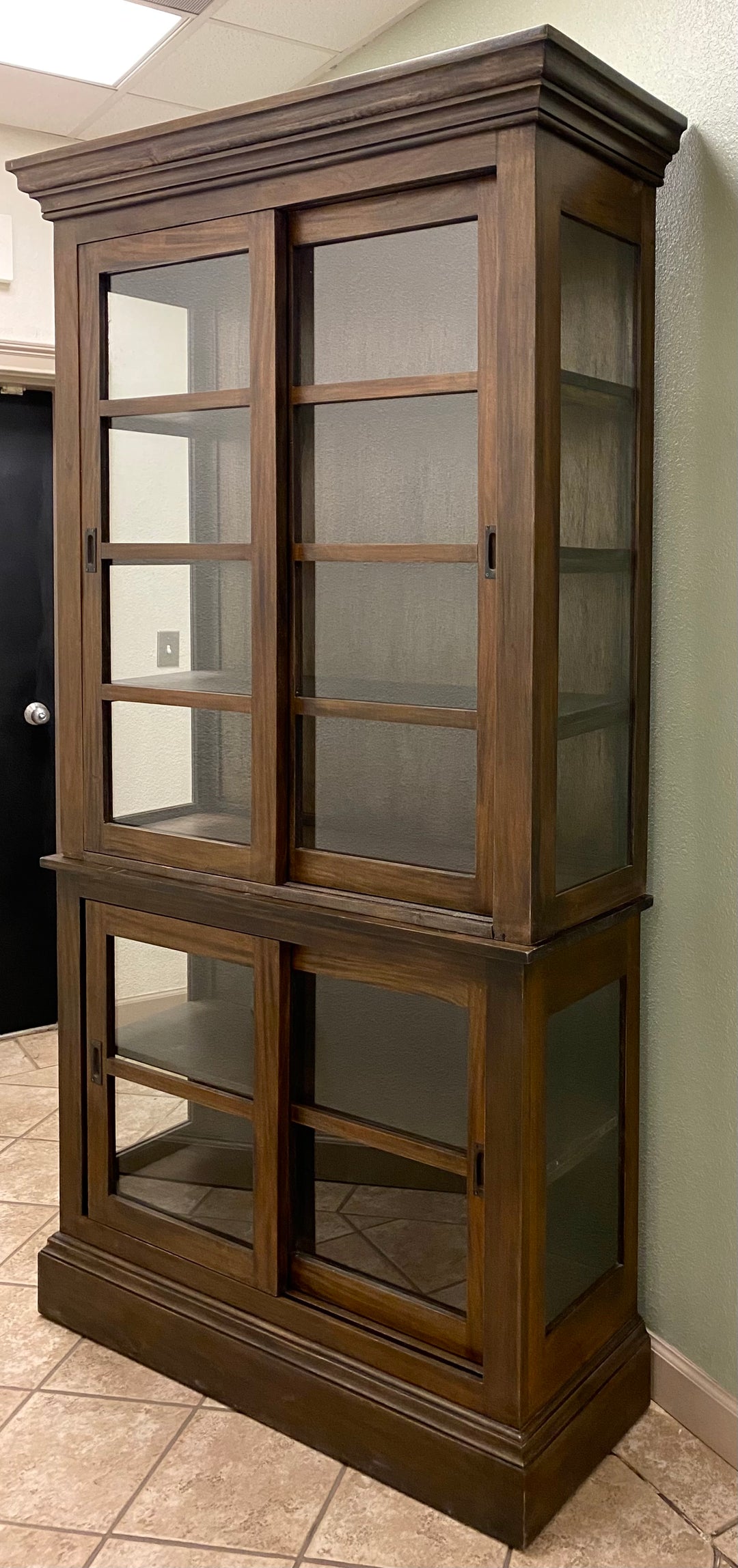 Wells Tobacco Brown Mahogany Cabinet