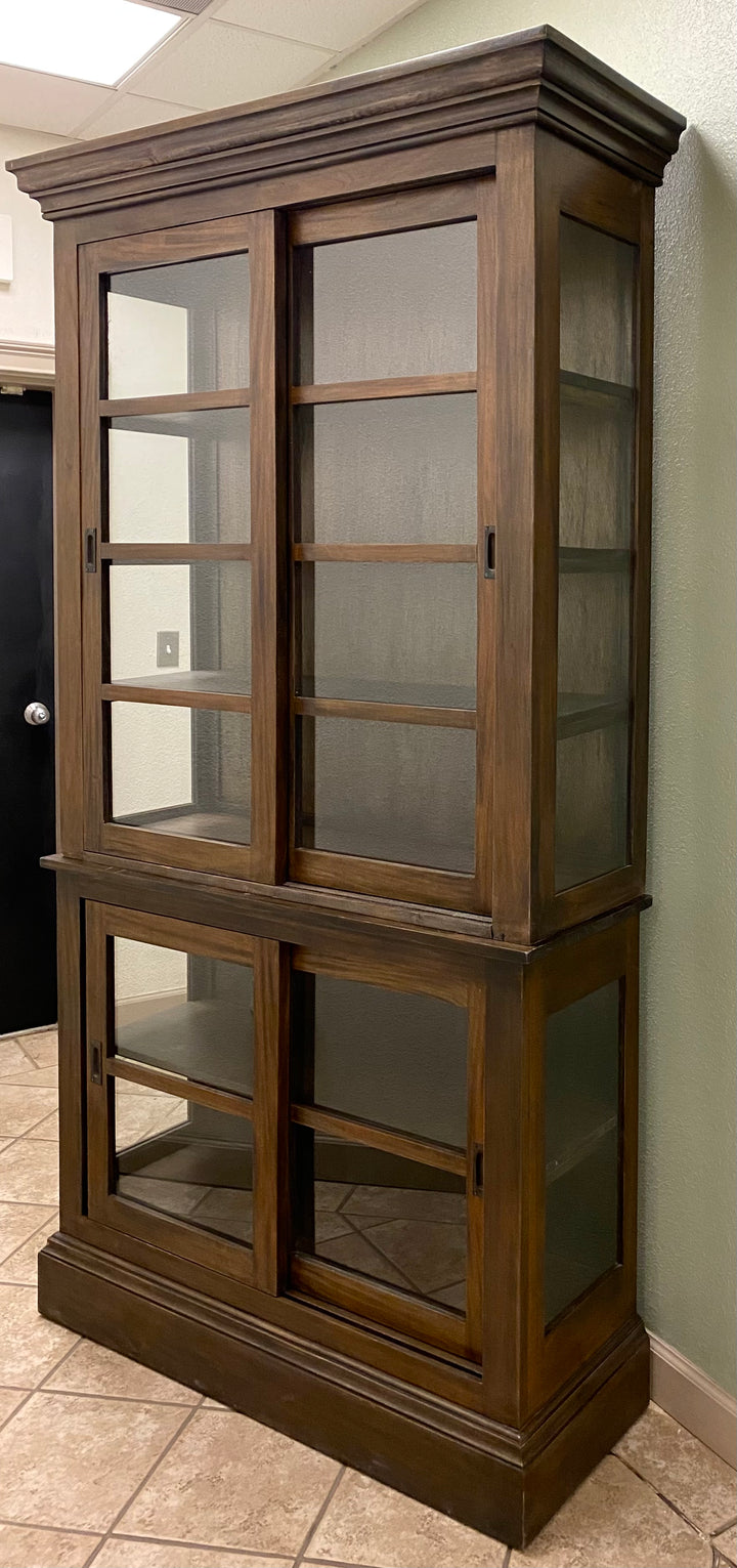 Wells Tobacco Brown Mahogany Cabinet