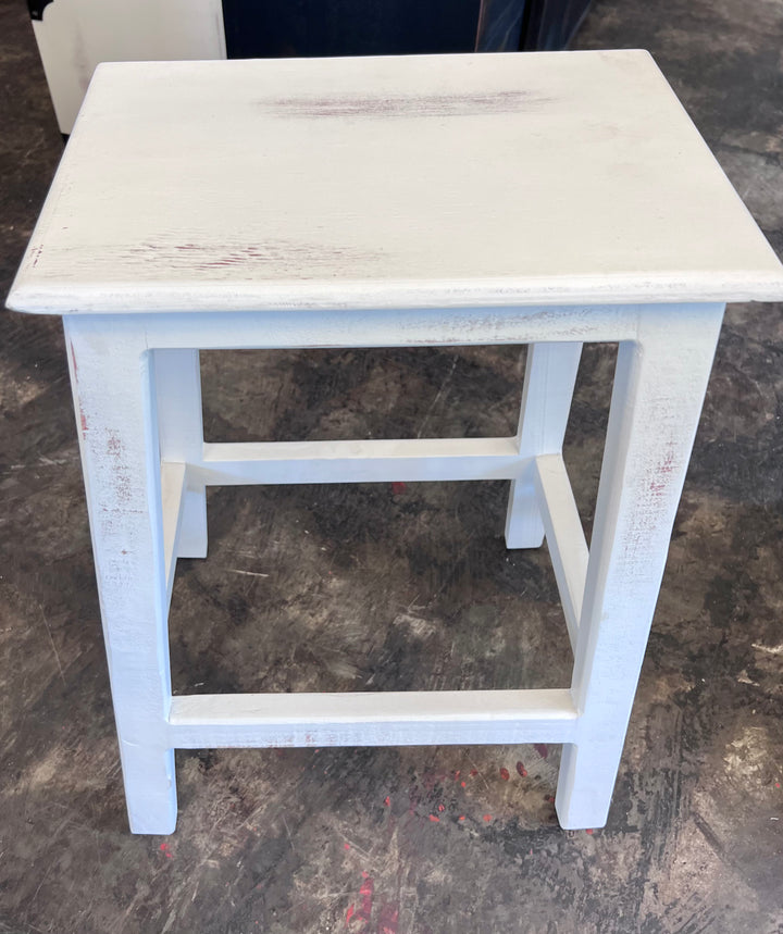 Linen White Counter Height Stool