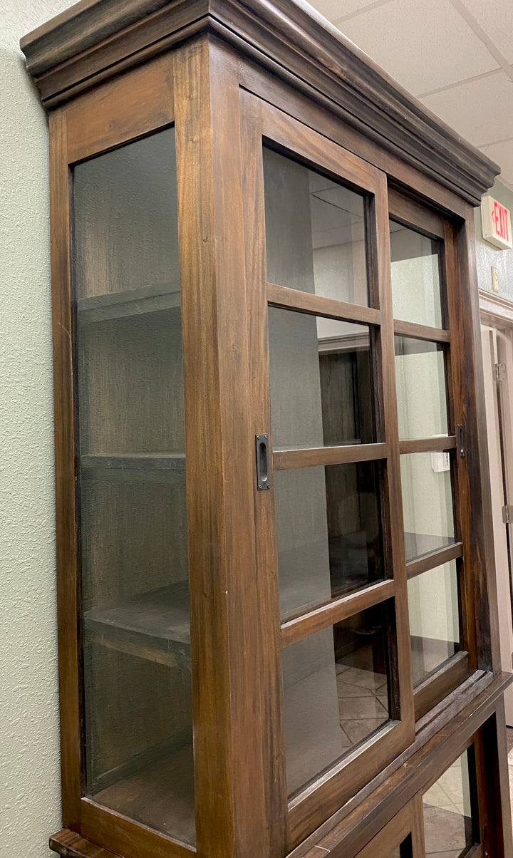 Wells Tobacco Brown Mahogany Cabinet