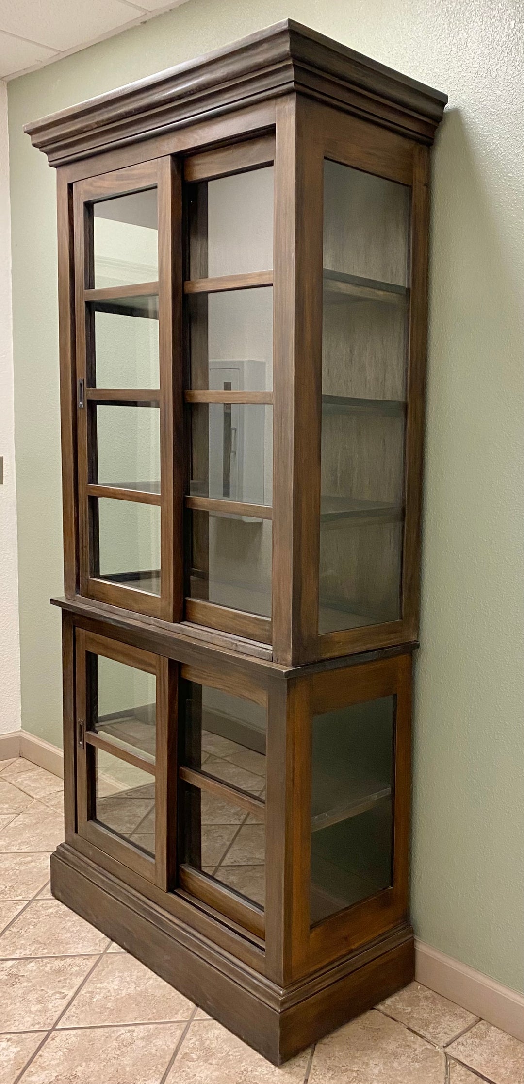 Wells Tobacco Brown Mahogany Cabinet