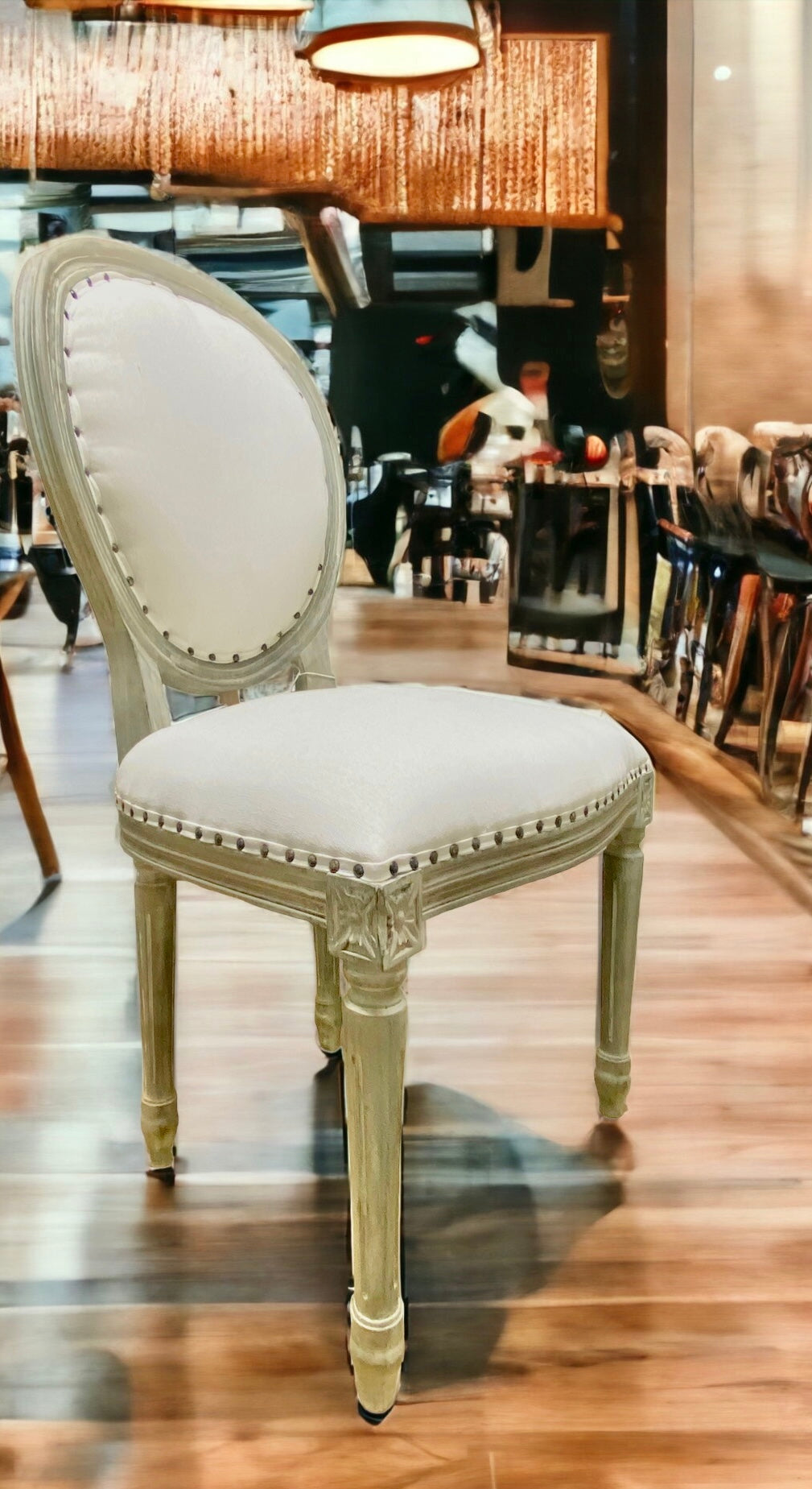 Olivia Gray Washed Mahogany Dining Chairs (set of 4) - Clearance