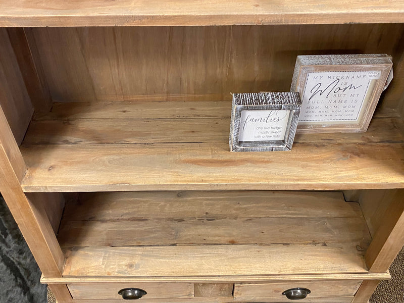 Silas Driftwood Mahogany Bookcase