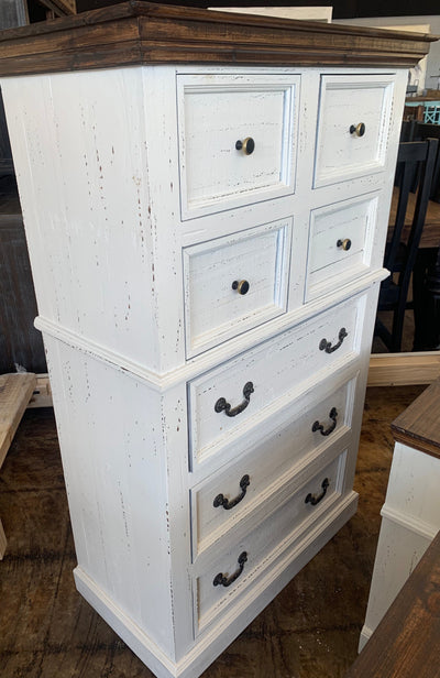 Rosa Distressed White Chest