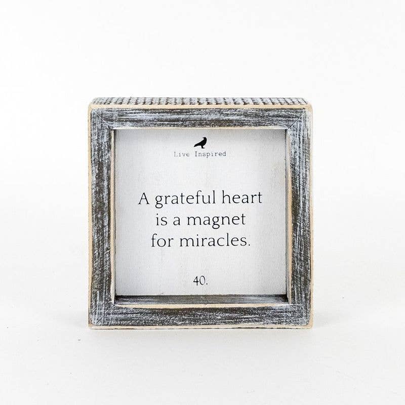Grateful heart… small sign