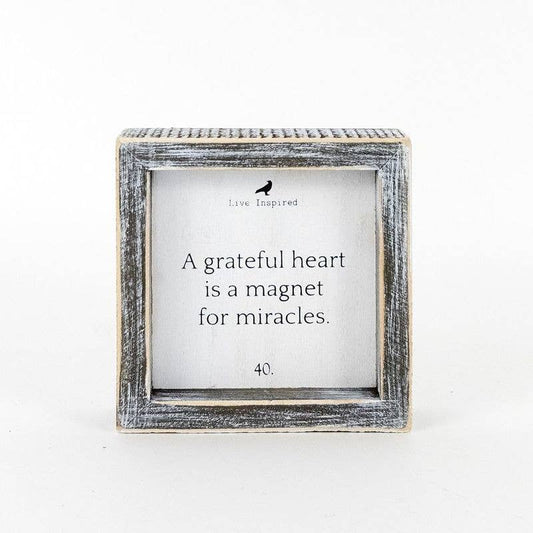 Grateful heart… small sign