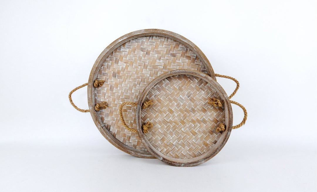 Bamboo round tray