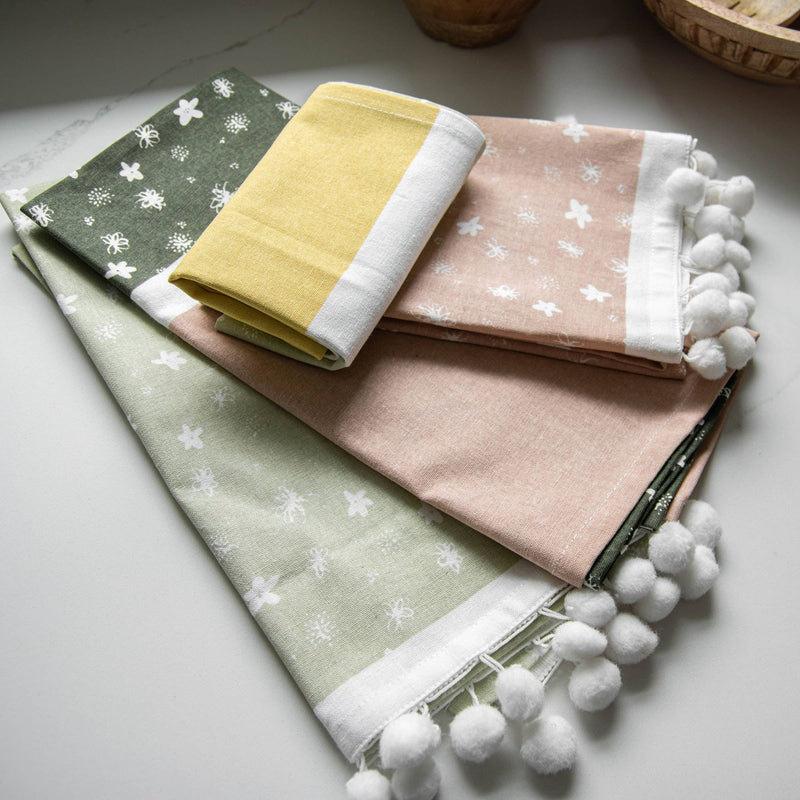 Cottage Floral Tea Towels (set of 4)
