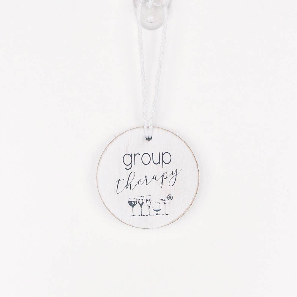 Group Therapy wine bottle charm Copper Barn Home