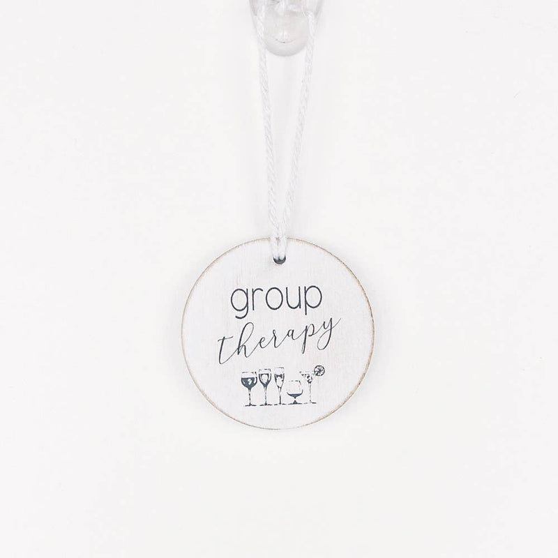 Group Therapy wine bottle charm