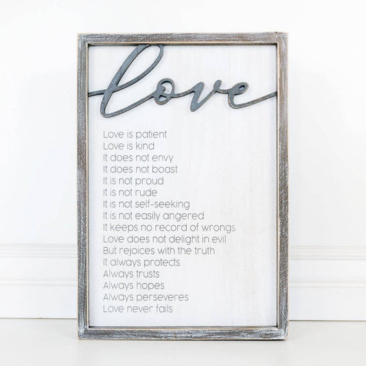 Love Is.... wood sign