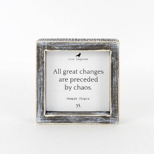 Great Changes… small sign