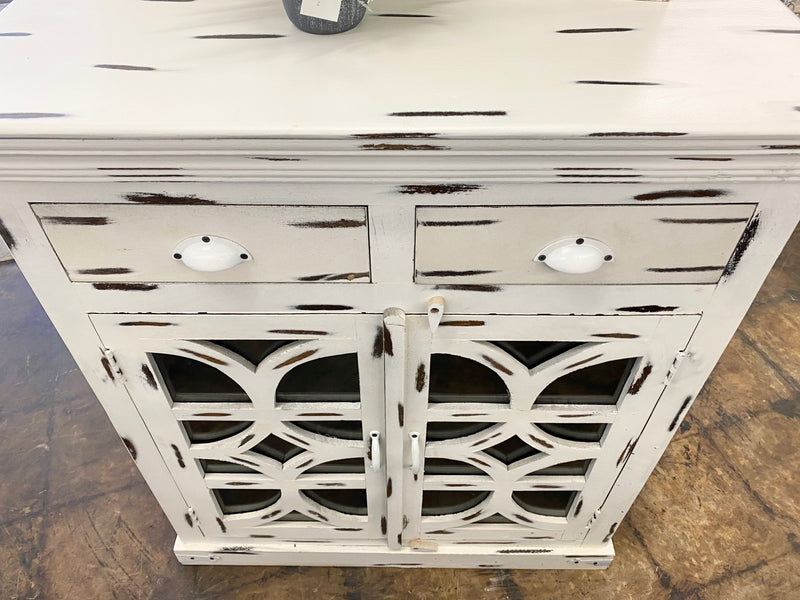 Molly White Mango Accent Cabinet - Clearance