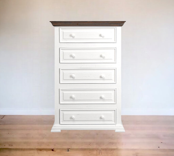 Kelsey Distressed White chest