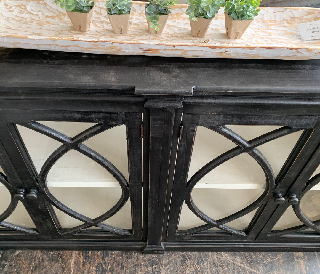 Cameo II Black Glass Front Cabinet