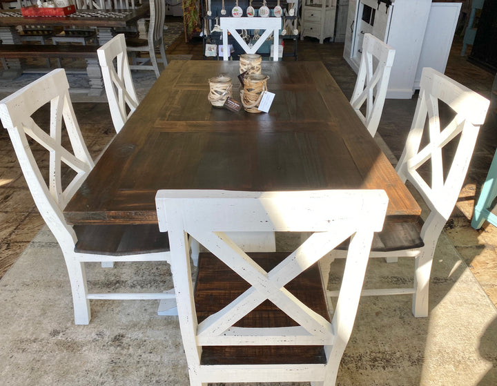 Aaron White 7 piece Dining Table Set