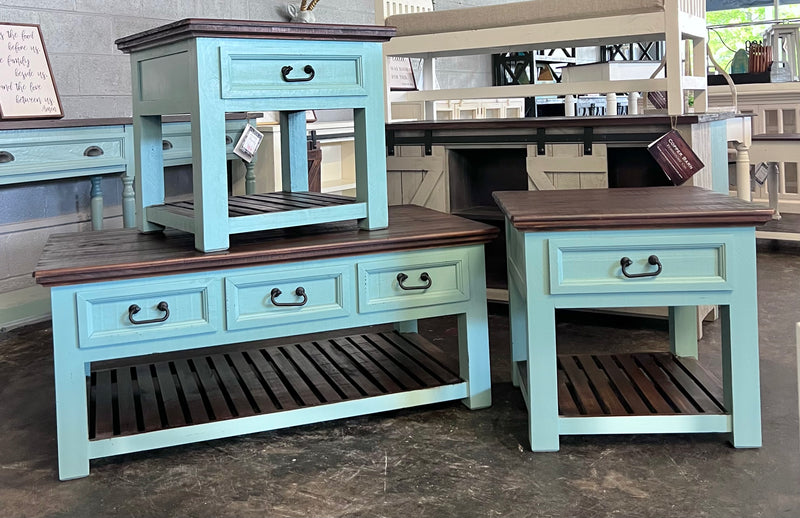 Teal coffee table deals