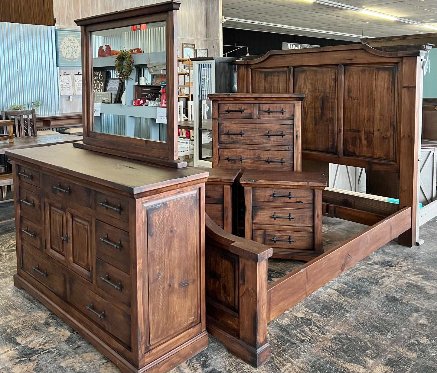 Austin Brown King Bedroom Set
