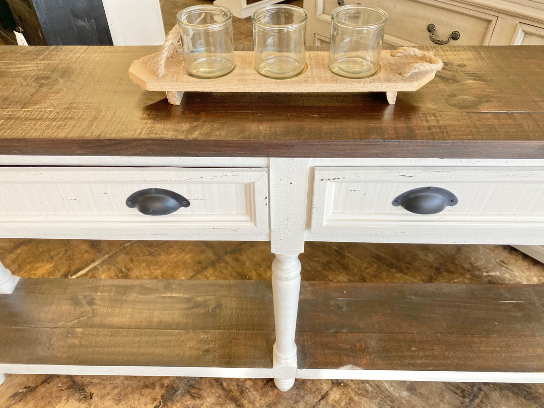 Whitney Large White Sofa Table