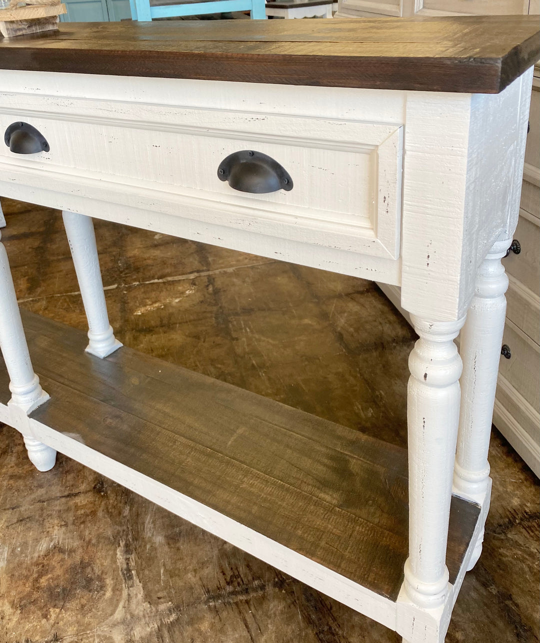 Whitney Large White Sofa Table